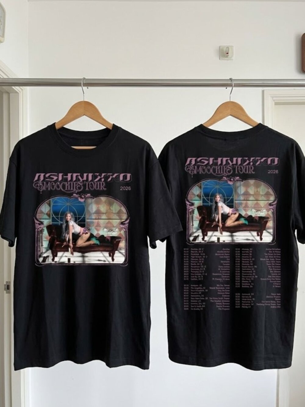 Ashnikko Smoochies Tour 2026 T-Shirt Black Reprint